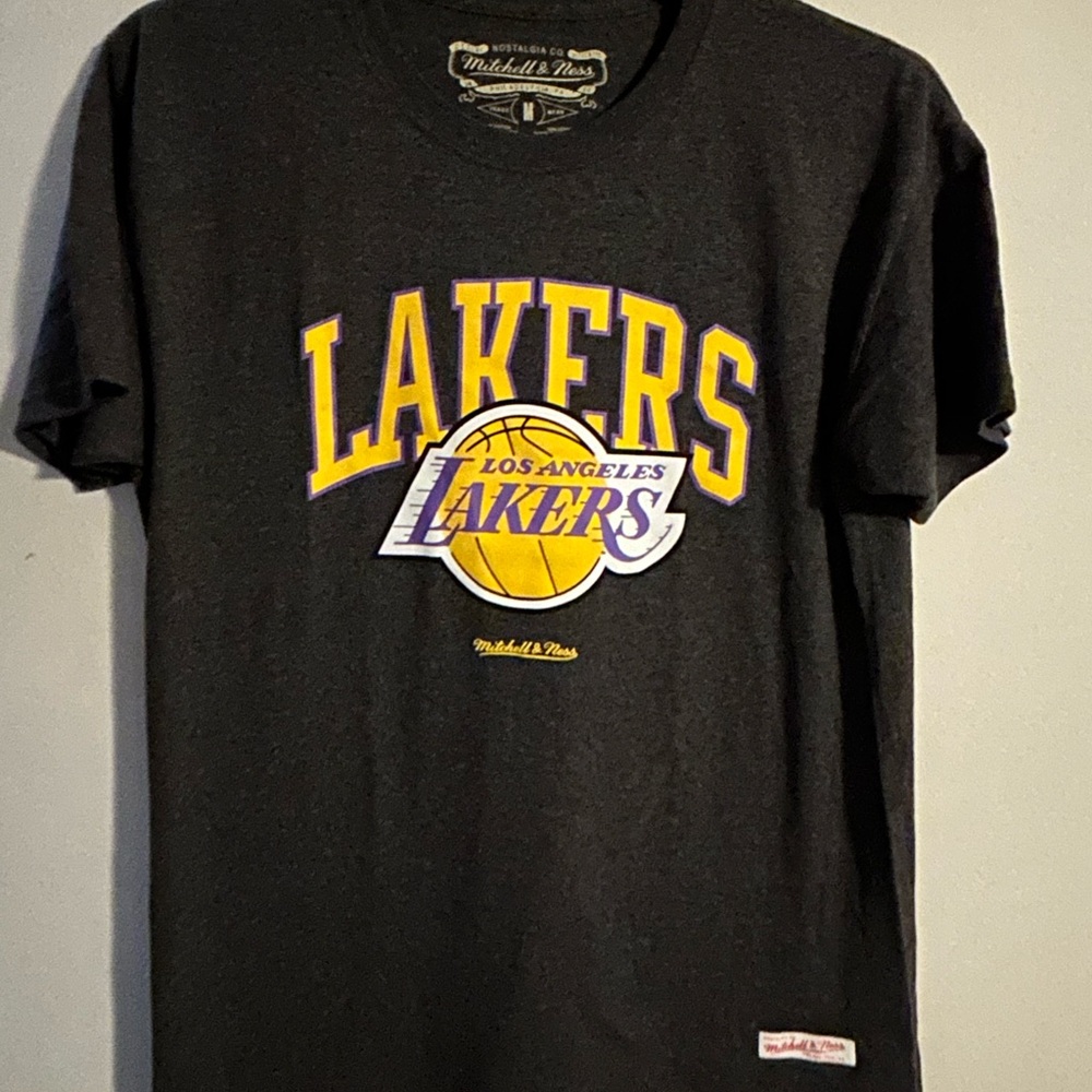 Mitchell & Ness Black Los Angeles Lakers T-Shirt